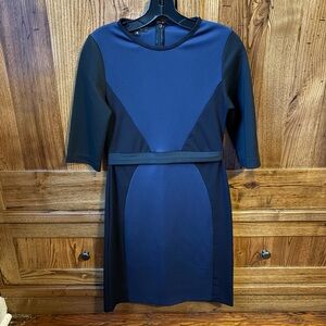 Terese Sydonna Blue and Black Women's Dress